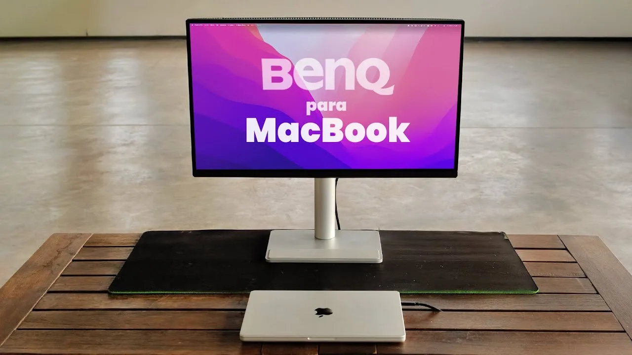 BenQ MA270U monitor with sleek design, featuring USB-C connectivity, perfect for color-matched displays and professional use.