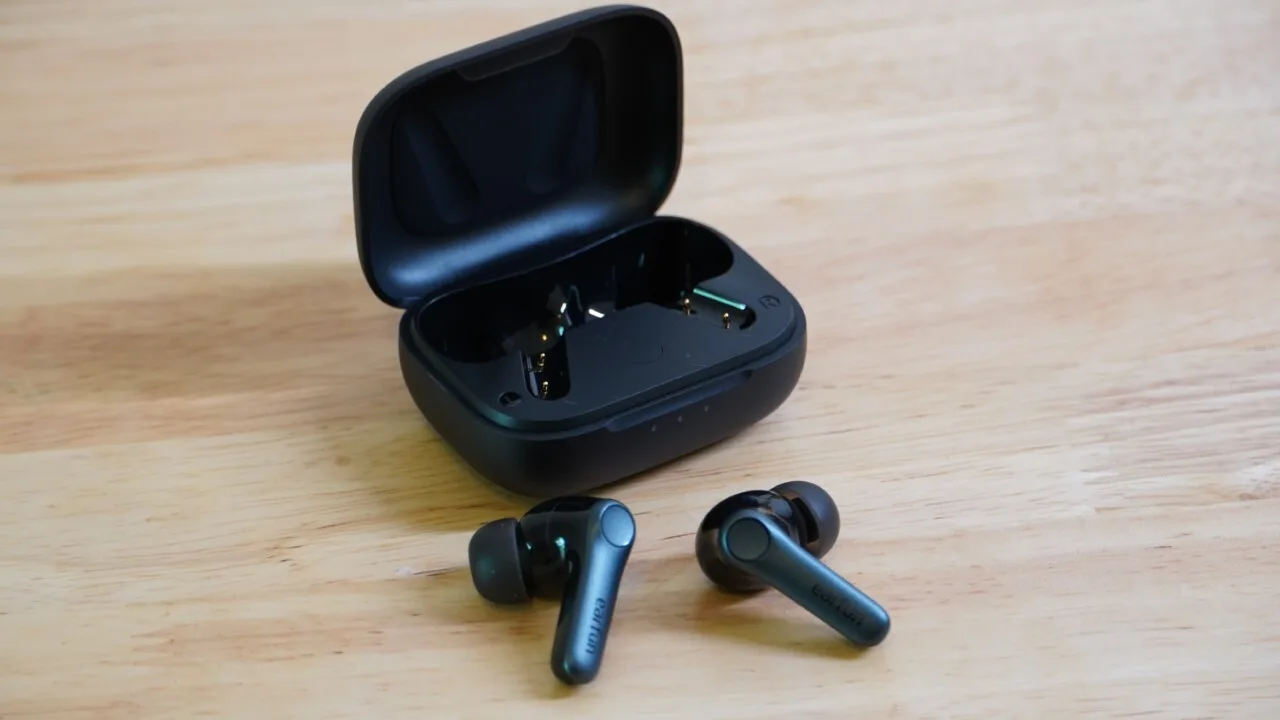 EarFun Air Pro 4 headphones with secure fit and high-resolution audio support, ideal for workouts and daily use.