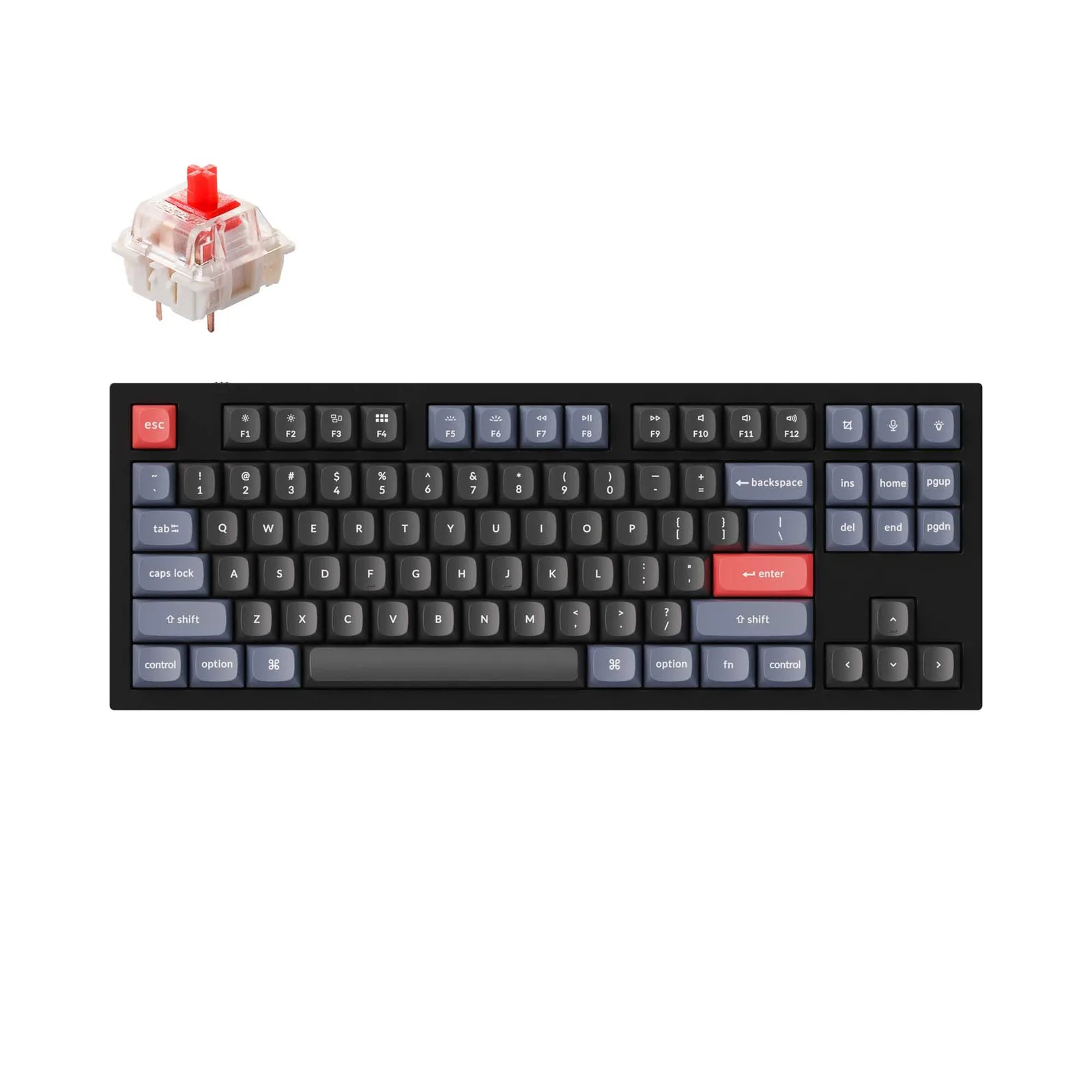 EPOMAKER x Aula F75 MAX keyboard with gasket-mount and 5 layers of dampening, featuring a volume control knob and ABS plastic