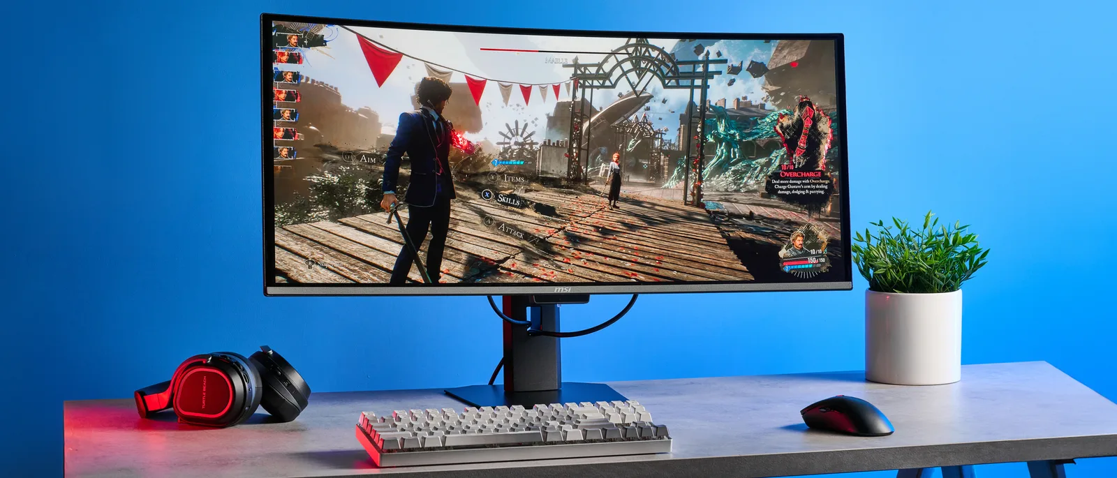 MSI MPG 341CQR QD-OLED X36 gaming monitor with sleek design and ultra-bright QD-OLED panel