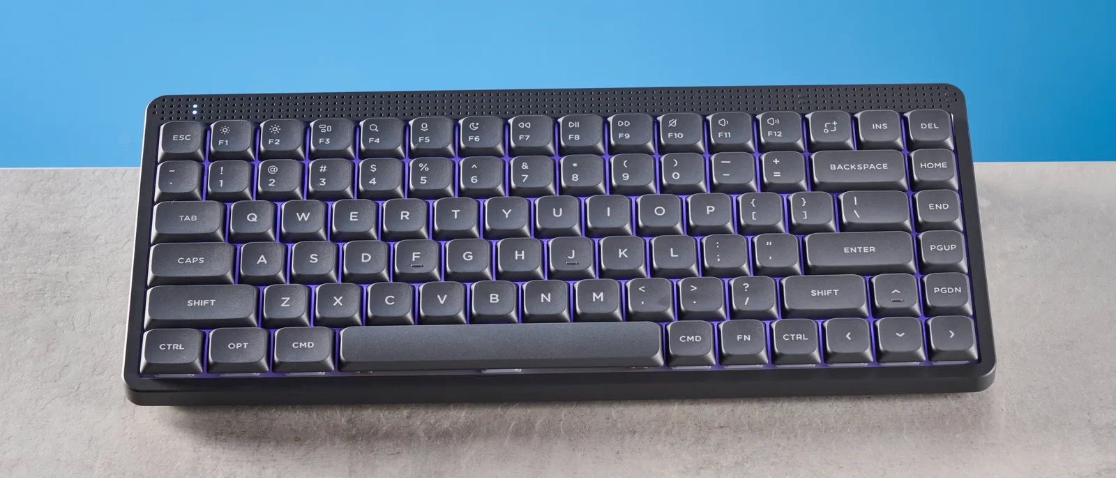 NuPhy Node75 keyboard with hot-swappable sockets, sleek design, and low-profile layout